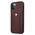 Original Case IPHONE 12 / 12 PRO BMW Hardcase Leather Curve Perforate (BMHCP12MRSPPR) red 3666339010874