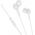 Słuchawki Hoco HOCO słuchawki przewodowe Jack 3,5 mm z mikrofonem M104 białe