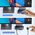 Przełącznik Ugreen Przełącznik KVM UGREEN CM664 switch 3xUSB-A,2xUSB-B,2xUSB-C,3xHDMI,micro USB czarny
