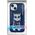 Nimmy case iPhone 15 6.1" blue/blue Glasses Cool Cat