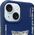 Nimmy case iPhone 15 6.1" blue/blue Glasses Cool Cat
