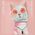 Nimmy iPhone 15 Pro Max 6.7" case pink/pink Glasses Cool Cat