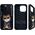 Nimmy case iPhone 15 Pro Max 6.7" black/black Glasses Cool Cat