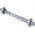 GRYF KRÓTKI 35 CM + ZACISKI ENERO FIT fi25,4 MM