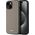 DKNY DKHMP15SPGHLME iPhone 15 6.1" beige/beige hardcase Grained Metal Logo MagSafe
