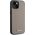 DKNY DKHMP15SPGHLME iPhone 15 6.1" beige/beige hardcase Grained Metal Logo MagSafe