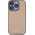 DKNY DKHMP15LPGHLME iPhone 15 Pro 6.1" beige/beige hardcase Grained Metal Logo MagSafe
