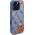 Guess GUHMP16XP4ROPEMCB iPhone 16 Pro Max 6.9" blue/blue hardcase 4G Flowers Print MagSafe
