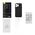 Baseus Synthetic Fiber Series Apple iPhone 14 Pro (black) + tempered glass + cleaner kit
