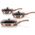 Patelnia Berlinger Haus zestaw Metallic Line Rose Gold Edition 20 24 28cm
