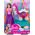 Lalka Barbie Barbie LALKA BARBIE SKIPPER Z WÓZKIEM I BOBASAMI OWIECZKI Wózek HLC29 Dreamtopia