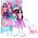 Lalka Barbie Barbie LALKA BARBIE SKIPPER Z WÓZKIEM I BOBASAMI OWIECZKI Wózek HLC29 Dreamtopia
