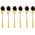 Sambonet Sambonet Taste PVD 6 Espresso Spoon Set