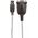 Kabel USB Manhattan USB-A - RS-232 0.45 m Przezroczysty (205153)