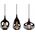 Lampa wisząca DELIGHT Trio Lumina 317000332 lampa wisząca zwis 3x40W E14 czarna
