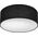 Lampa sufitowa Lamkur Lamkur Vivian 48444 plafon lampa sufitowa koło 1x60W E27 czarny/biały