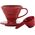 Hario Hario ceramiczny Drip V60-01 Czerwony