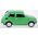 Daffi Pojazd PRL Fiat 126p Zielony