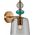 Kinkiet Italux Italux Namos WL-27092B-MC-BRO kinkiet lampa ścienna modern nowoczesny metalowy szklany klosz 1x40W E27 złoty/multikolor