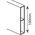 Modeco Łata murarska z 2 oczkami i 2 uchwytami 200cm 100x18mm (MN-71-220)