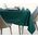 AmeliaHome TCLOTH/AH/GAIA/BRD/BOTTLEGREEN/110X200