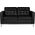 Activeshop Gabbiano sofa do poczekalni BM18019 czarna