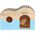Zolux Domek drewniany Home Color z bali L 203x297x180 mm