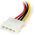 StarTech Molex - SATA, 0.15m, Wielokolorowy (SATAPOWADPL)