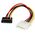 StarTech Molex - SATA, 0.15m, Wielokolorowy (SATAPOWADPL)