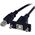 Kabel USB StarTech USB-B - 0.9 m Czarny (USBPNLBFBM3)