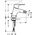 Bateria bidetowa Hansgrohe Focus stojąca chrom (31920000)