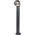 BestService Lumax Vesta LOB203 φωτιστικό δαπέδου όρθιο φωτιστικό κήπου IP54 μοντέρνο εξωτερικό μπολ σωλήνων post tube 1x6W LED 4000K γραφίτης 14063652 5901087214029