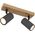 Lampa sufitowa Globo Regulowana lampa nasufitowa Robby 57911-2G grafitowa drewno
