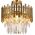 Lampa wisząca Milagro Sufitowa lampa glamour Aspen ML8810 Milagro kryształowa złota