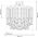 Lampa wisząca Milagro Sufitowa lampa glamour Aspen ML8810 Milagro kryształowa złota