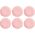 Lassig ROSE&TULIPANI CONCERTO FUSE ROSA Zestaw 6 talerzy do sałatek 22 cm