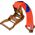 Geko PAS TRANSPORTOWY Z GRZECHOTKĄ 6M/2T/35MM (20) G02376 GEKO