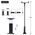 AWEI 4" - 10.5" Long Arm Desk Holder (X3) black 6954284088916