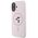 Karl Lagerfeld case for iPhone 16 6,1&quot; KLHMP16SSCMKCRHP pink hardcase Silicone KC Heads Ring MagSafe 3666339318765