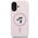 Karl Lagerfeld case for iPhone 16 6,1&quot; KLHMP16SSCMKCRHP pink hardcase Silicone KC Heads Ring MagSafe 3666339318765