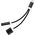 Adapter USB Partner Tele.com Lightning - Jack 3.5mm + Lightning Czarny  (5901737398789)