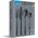 Amefa Manille 9035 - 16-pc set in vintage box - black-stonewash