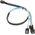 SilverStone SFF 8643 - SATA x4, 0.5m, Niebieski (SST-CPS05)