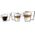 Vialli Design Szklanki termiczne z podwójną ścianką 6szt. 150ml 280ml 350ml Senso