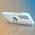 Bizon Case Hybrid Ring Oppo Reno 12 smoky with a light blue frame