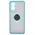 Bizon Case Hybrid Ring Oppo A38 4G smoky with a light blue frame