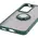 Bizon Case Hybrid Ring Oppo Reno 12 Pro smoky with a dark green frame