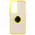 Bizon Case Hybrid Ring Oppo Reno 12 smoky with a yellow frame