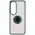 Bizon Case Hybrid Ring Oppo A60 4G smoky with a dark green frame