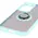 Bizon Case Hybrid Ring Oppo Reno 12 smoky with a light blue frame